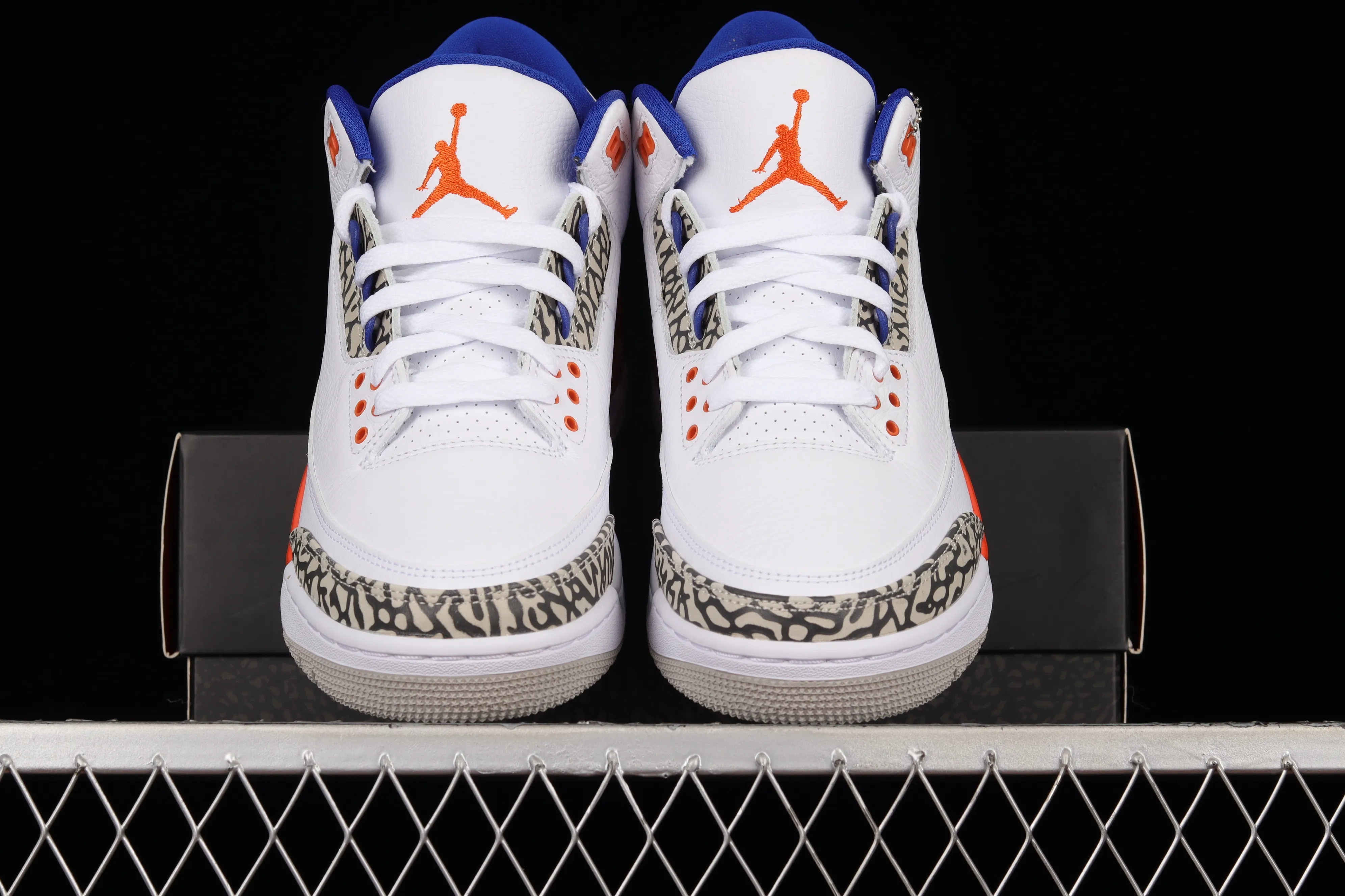 All categories Air Jordan Jordan series basketball shoes Air Jordan 3 pure original version Air Jordan 3 Retro "Knicks" AJ3 Joe 3 Knicks color matching 136064-148